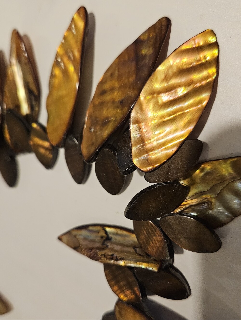 Handcrafted Golden-Brown Statement Necklace